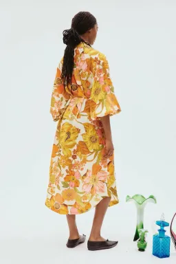 Alemais Silas Shirt Dress Multi Floral Size 12 for rent on The Volte - image 2