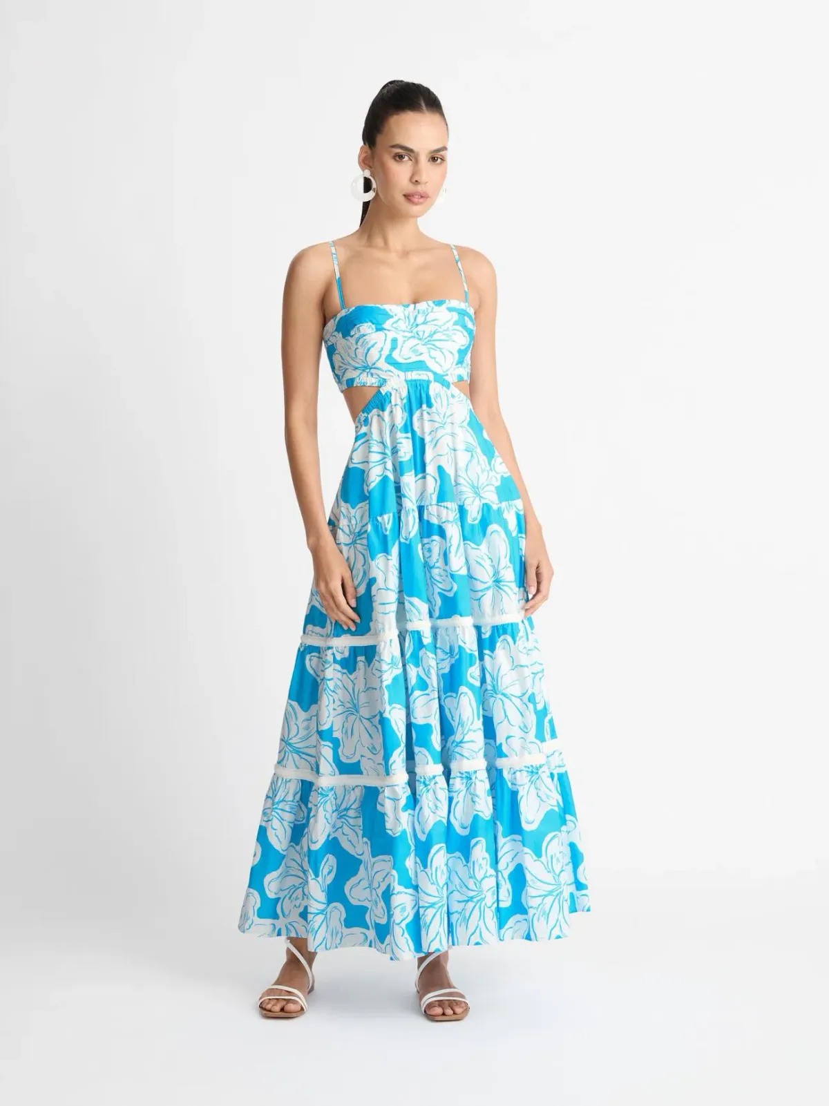 Sheike Tropic Breeze Maxi Dress Blue Size 14 for rent on The Volte - main image