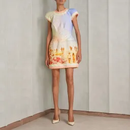 Zimmermann Coaster Structured Mini Dress Poster Print Size 1 / AU 10 for rent on The Volte - image 1