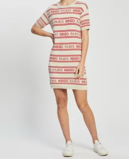 Kenzo Jacquard Mini Dress Off White Size S / AU 8 for rent on The Volte - image 4