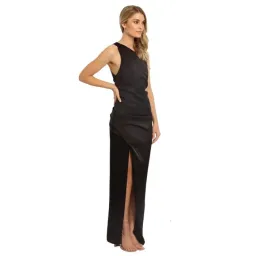 Camilla and Marc Selar Draped Dress Black Size 6 for rent on The Volte - image 3