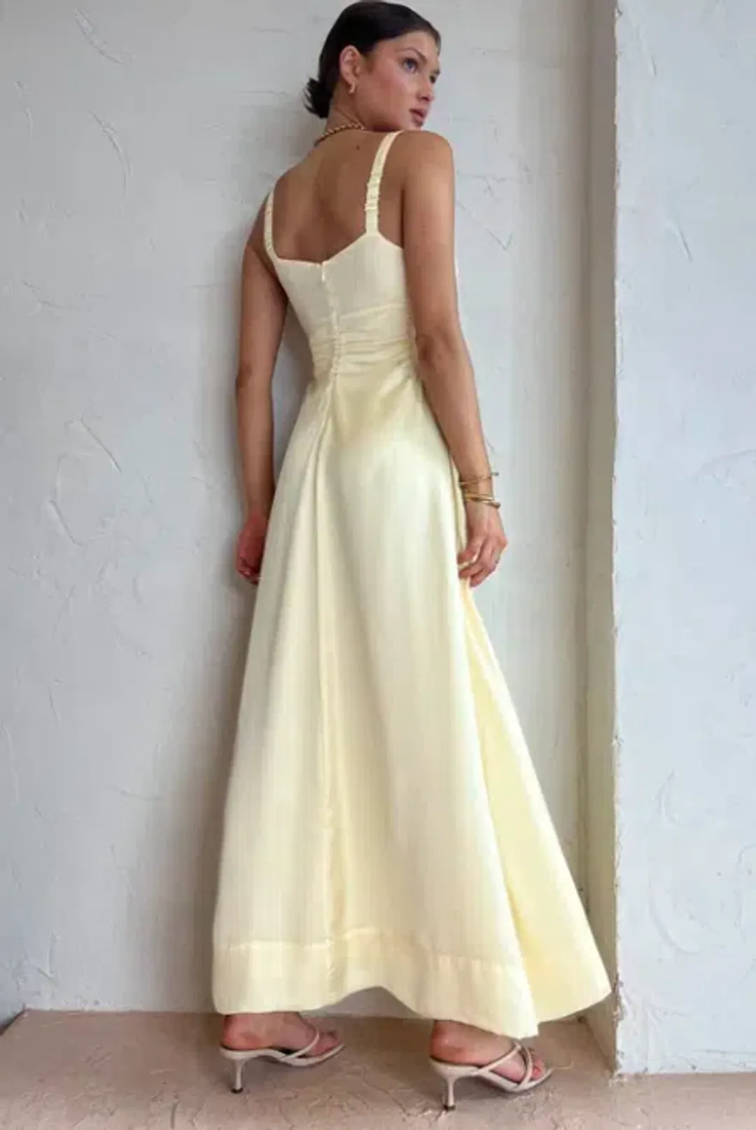 Hansen & Gretel Carlos Dress Lemon Yellow Size M / AU 10 for rent on The Volte - main image