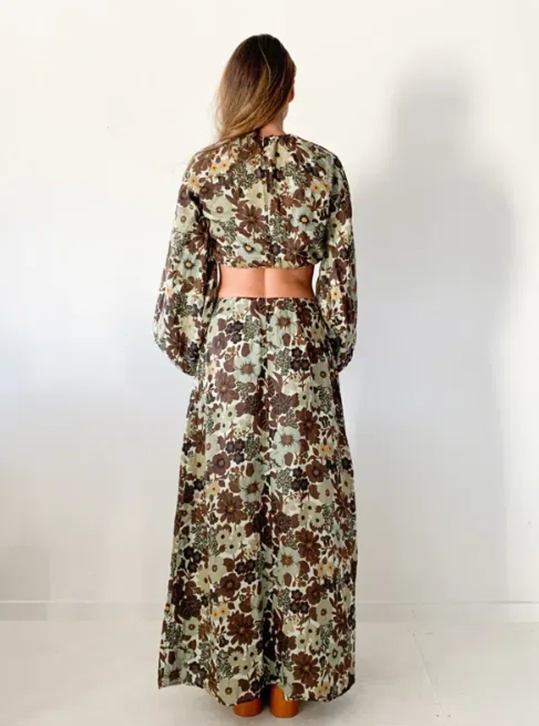 Sir The Label Constantine Gathered Top & Skirt Set Floral Size 2 / AU 10 for rent on The Volte - main image