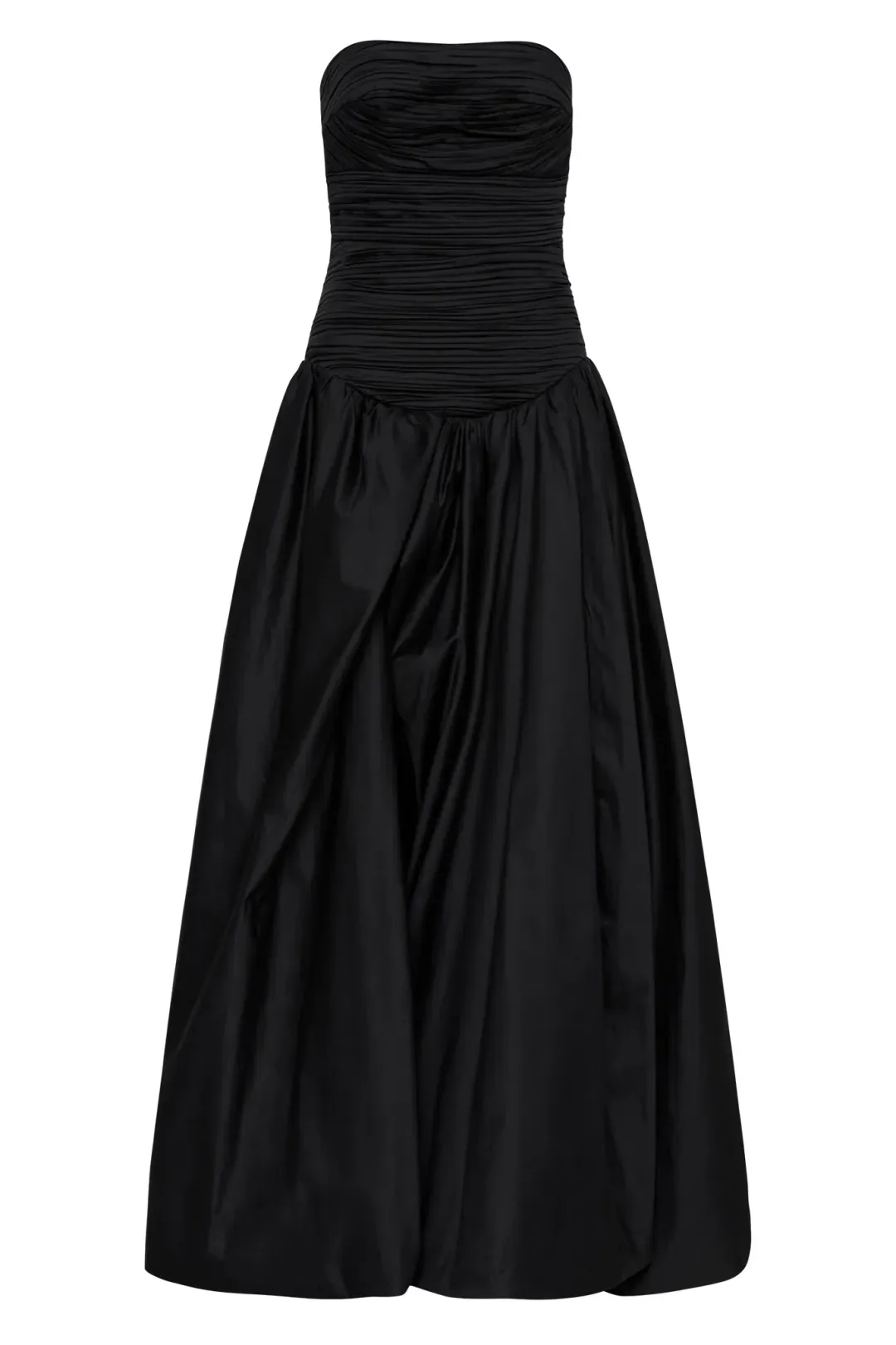 Aje Violette Bubble Hem Maxi Dress Black Size 6 for rent on The Volte - main image