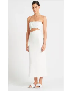 Sir the Label Yves Strapless Dress White Size AU 10 for rent on The Volte - image 1