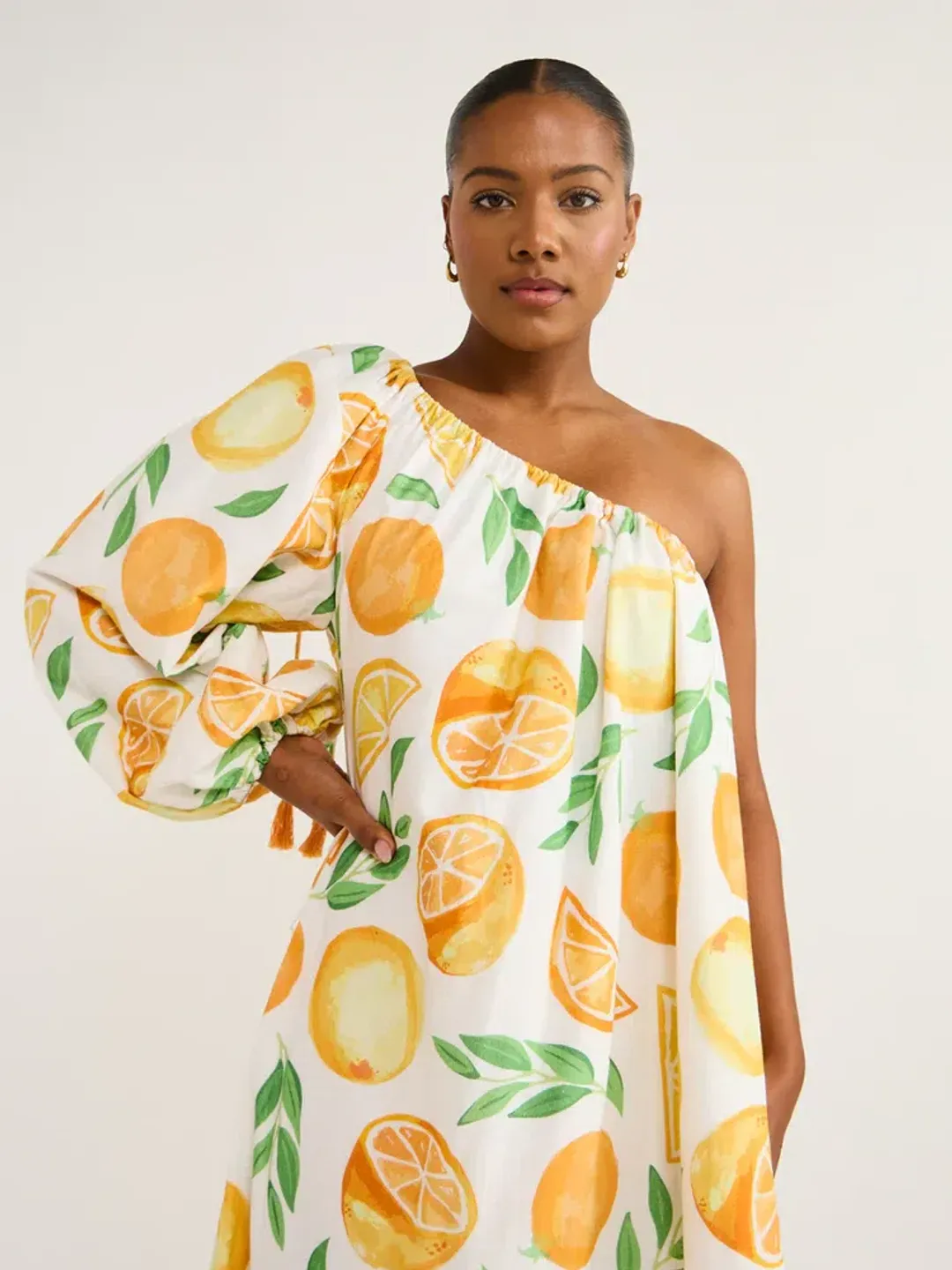 Ambra Maddalena Ophelia Dress In Orange Size 10  for rent on The Volte - main image