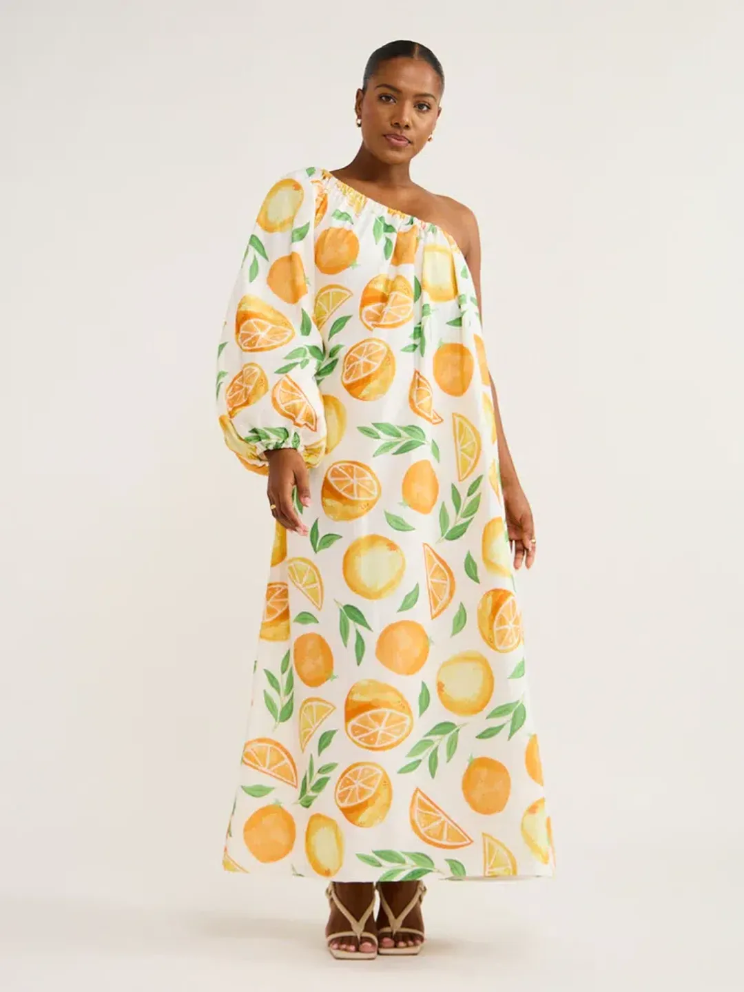 Ambra Maddalena Ophelia Dress In Orange Size 10  for rent on The Volte - main image