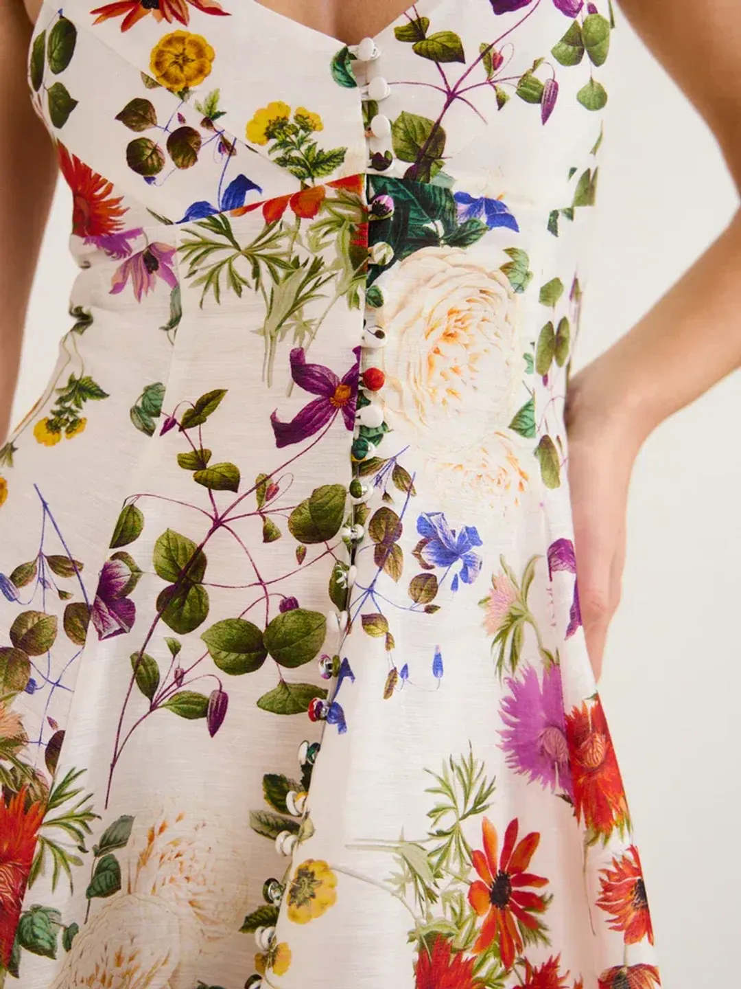 Sofia The Label Enchanted Floral Midi Dress Enchanted Floral Size 8 for rent on The Volte - main image