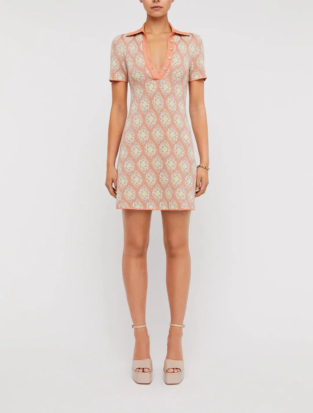 Scanlan Theodore The Knit Brocade Dress Print Size 6 for rent on The Volte - main image