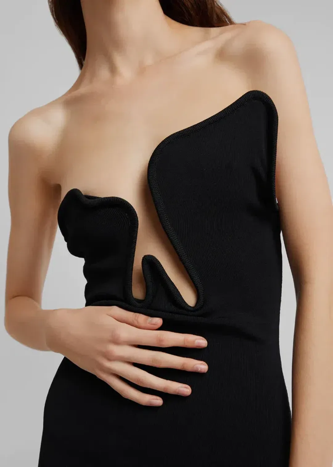 Christopher Esber Salacia Wire Top Black Size 6 for rent on The Volte - main image