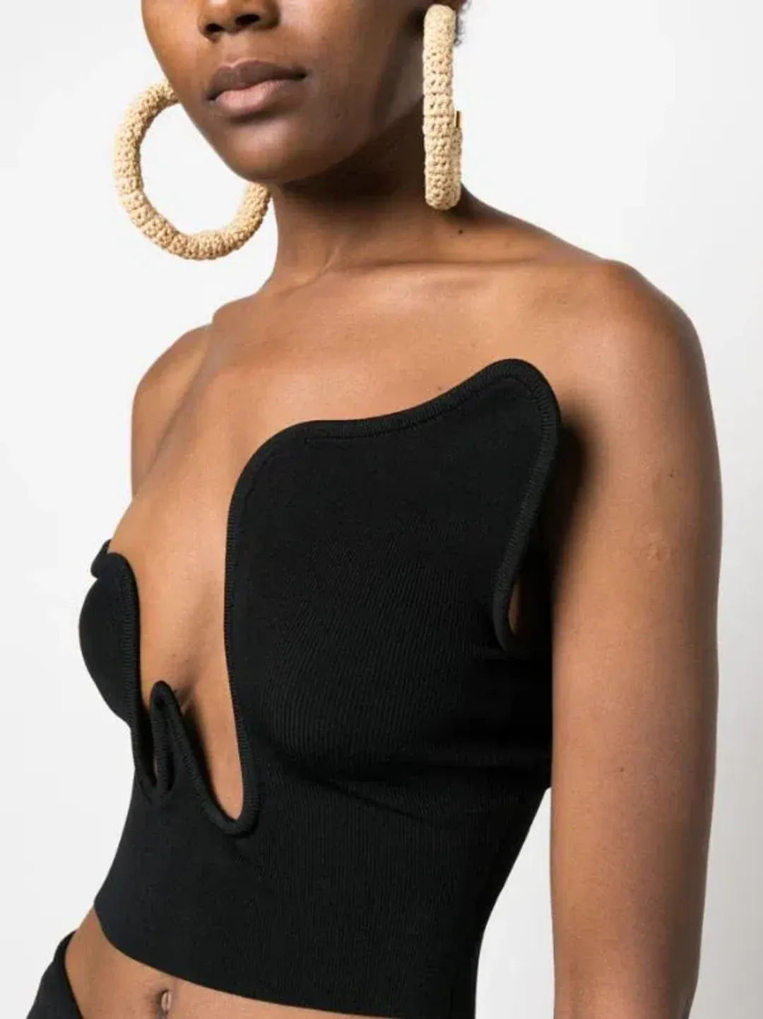 Christopher Esber Salacia Wire Top Black Size 6 for rent on The Volte - main image