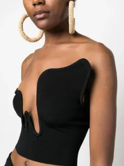 Christopher Esber Salacia Wire Top Black Size 6 for rent on The Volte - image 2