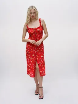Realisation Par Juliet Dress Red Floral Size S/ AU 8 for rent on The Volte - image 1