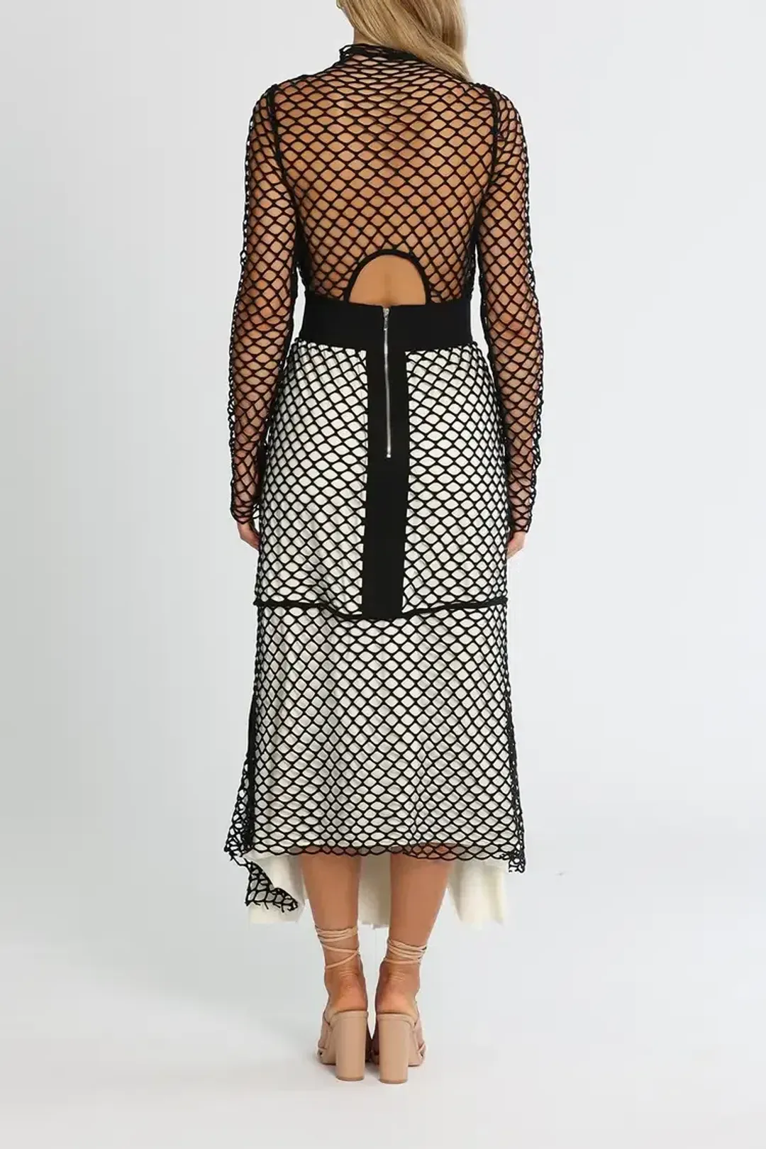 KITX Net Dress in Black Size 8 for rent on The Volte - main image