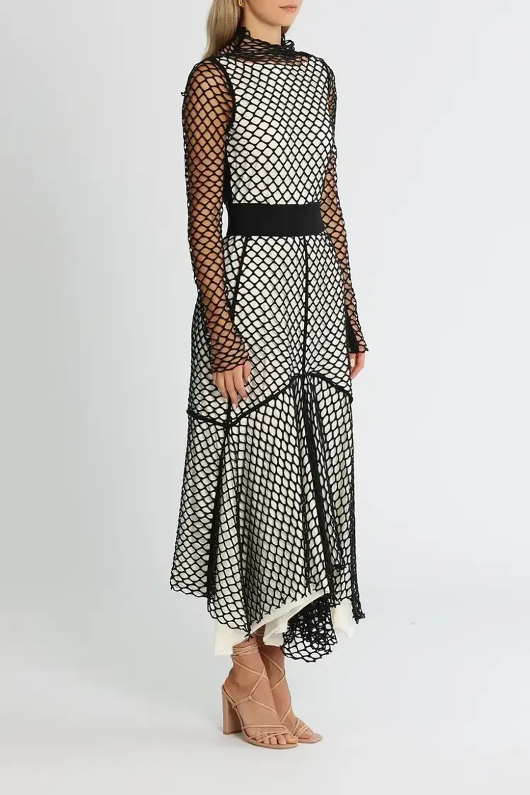 KITX Net Dress in Black Size 8 for rent on The Volte - main image