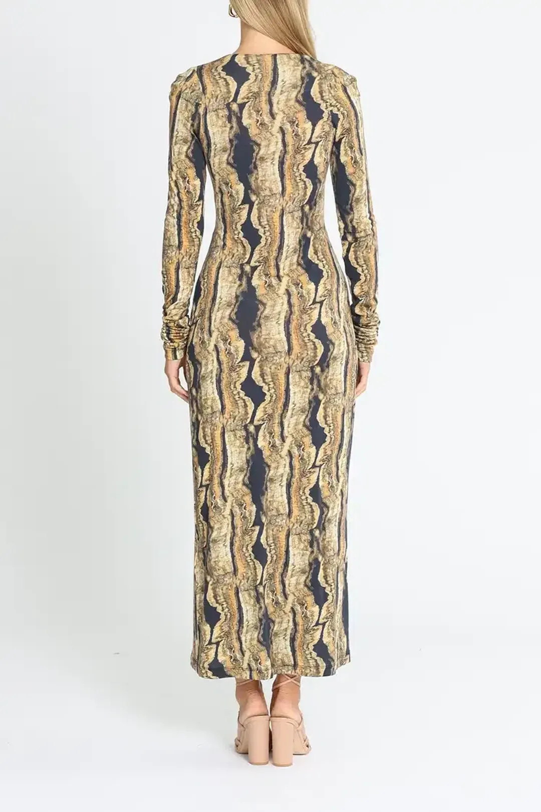 KITX Psychedelic Dress in Black Print Size 10 for rent on The Volte - main image