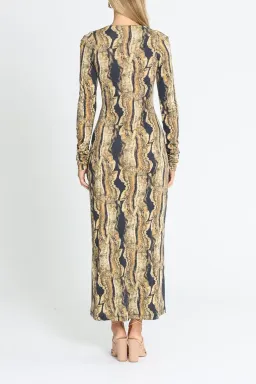 KITX Psychedelic Dress in Black Print Size 10 for rent on The Volte - image 3