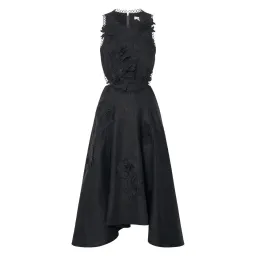 Oroton Lace Flower Midi Dress Black Size 14 for rent on The Volte - image 7