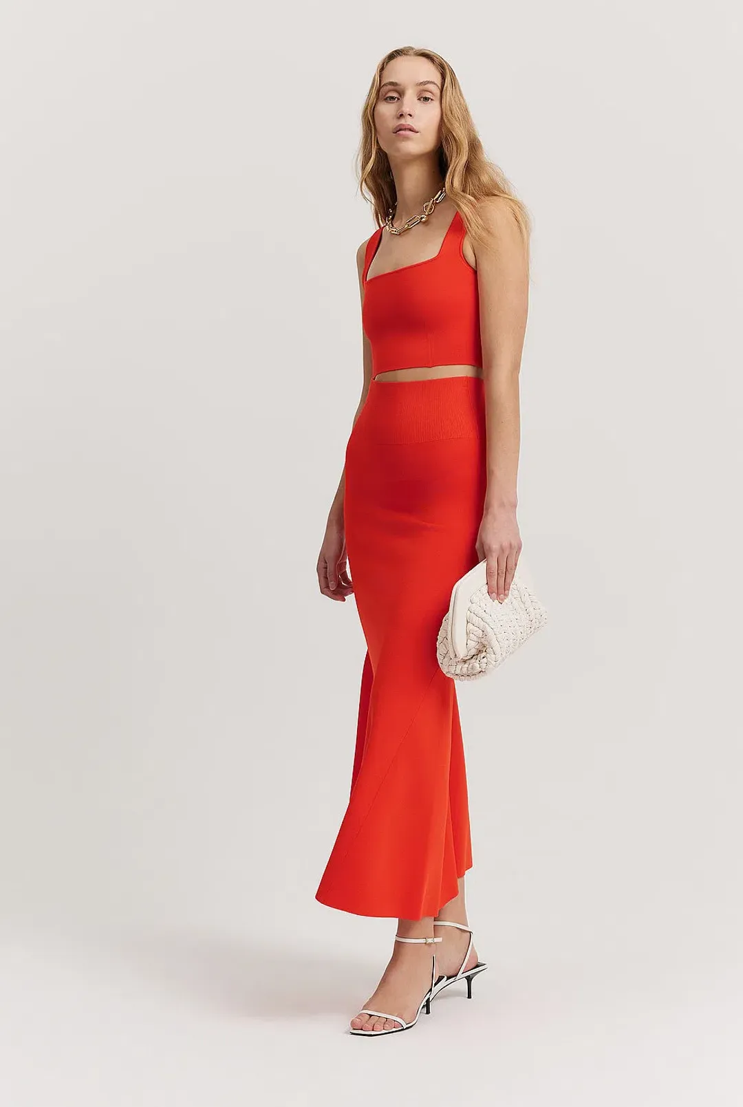 Country Road Compact Knit Top and Skirt Set Size 8 for rent on The Volte - main image