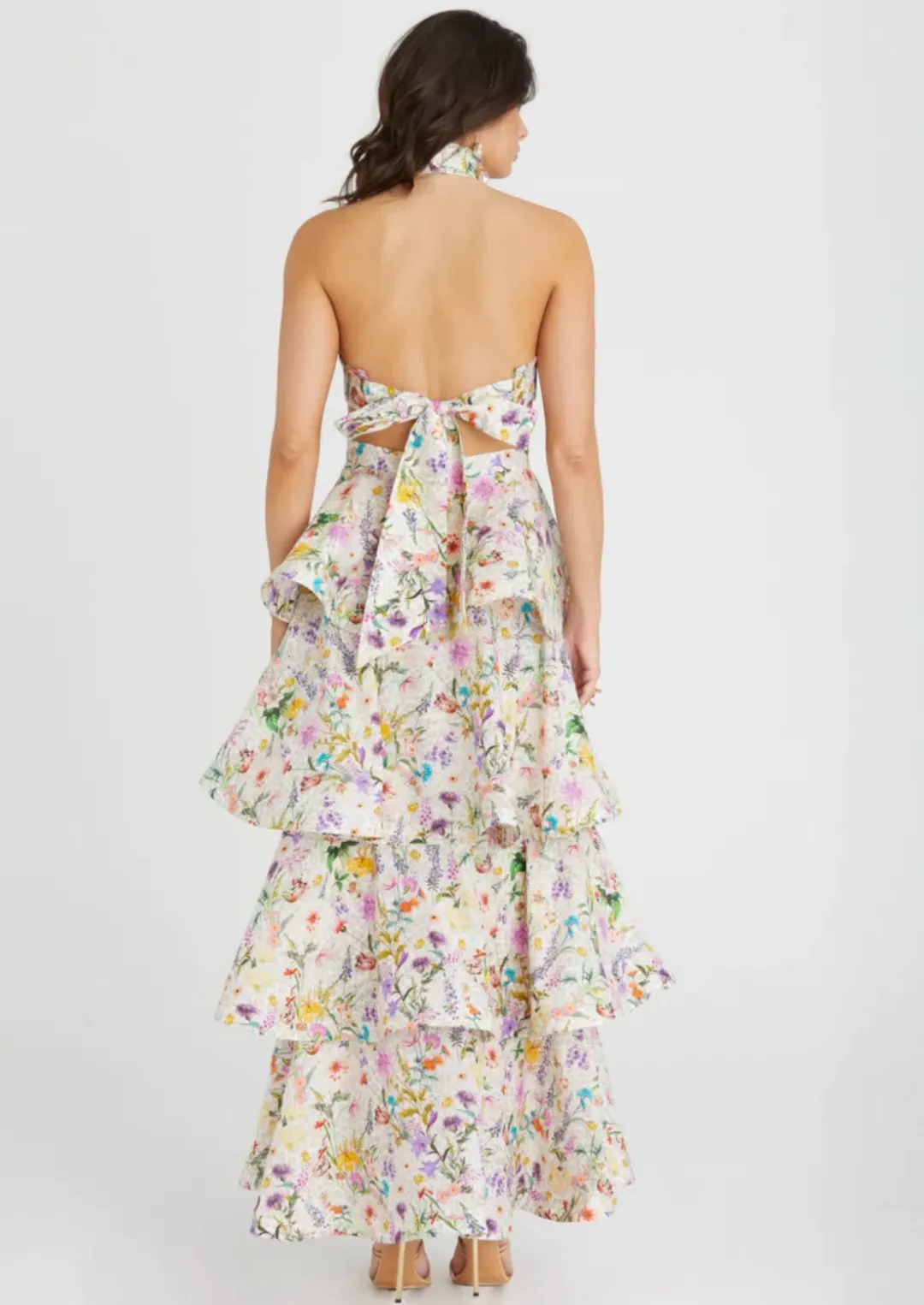 Aqua Blu Heather Dress in Jardine Print Size 12 for rent on The Volte - main image