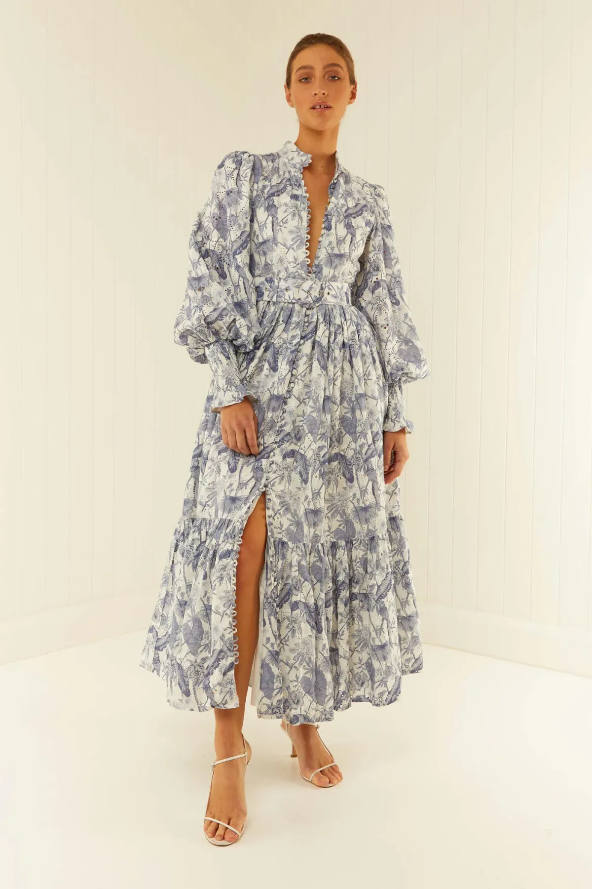 Palm Noosa Royal Flush Dress Jungle Blue Size 12 for rent on The Volte - main image