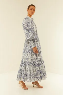 Palm Noosa Royal Flush Dress Jungle Blue Size 12 for rent on The Volte - image 2