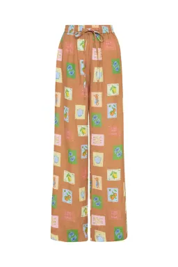 Palm Noosa Mirage Shirt and Hallie Pants Set Brown Emblem Size 8 for rent on The Volte - image 6