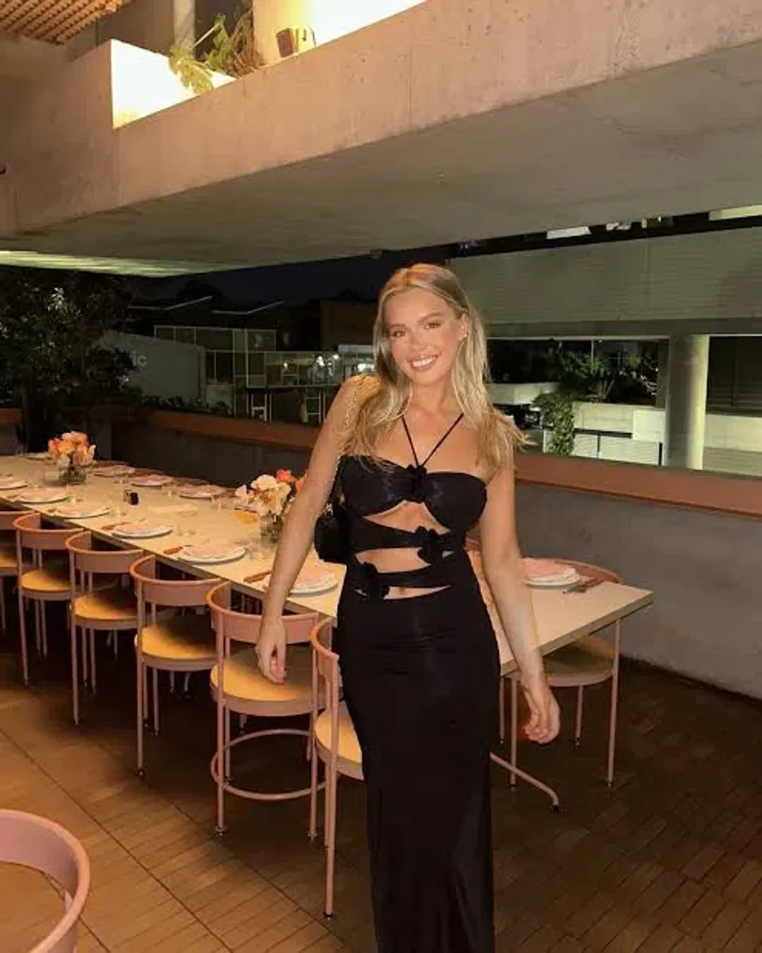 Maygel Coronel Veranera Midi Dress Black Size 8  for rent on The Volte - main image