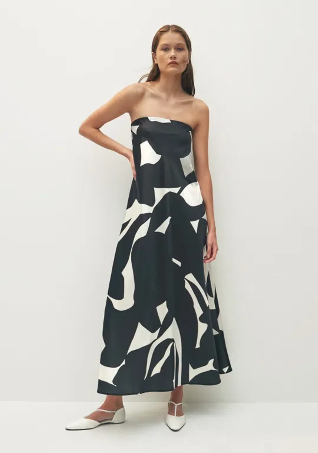 Morrison Zeta Strapless Dress Print Size 8 for rent on The Volte - main image