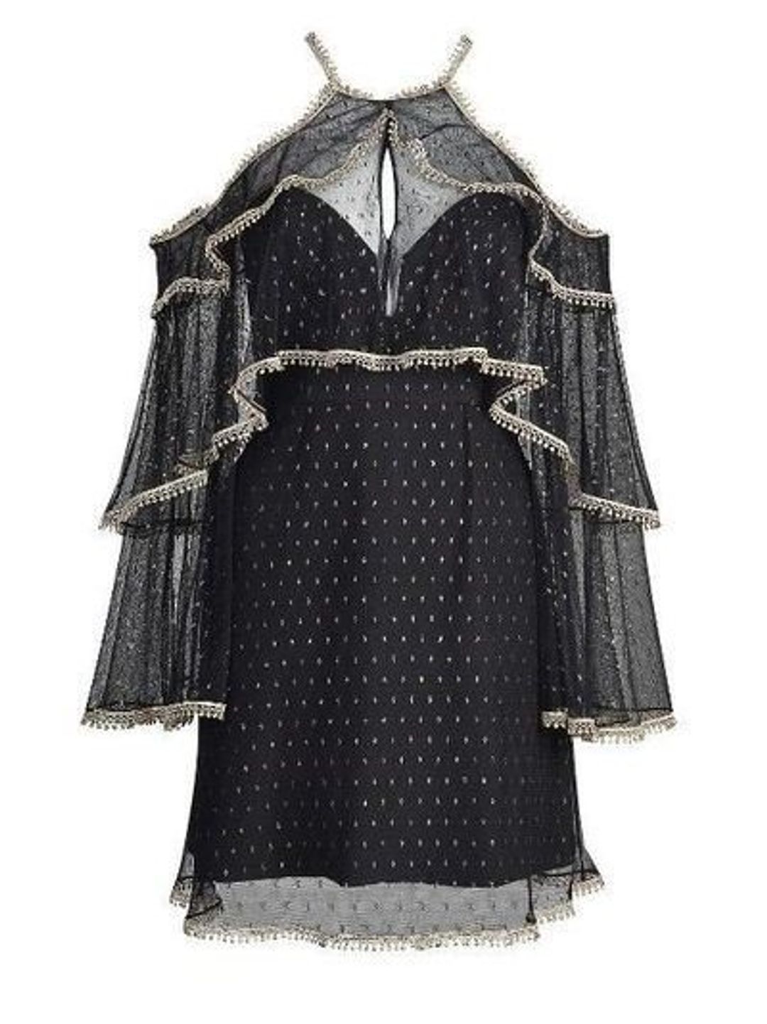 Thurley Moondance Mini Dress Black Size 8 for rent on The Volte - main image