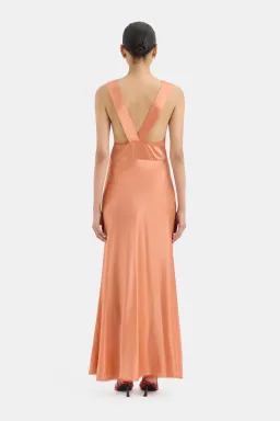 Sir the Label Aries Cutout Gown Peach Size 1 / AU 8 for rent on The Volte - image 2