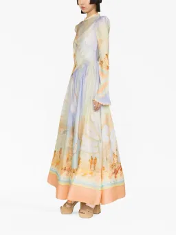 Zimmermann Tama Printed Maxi Dress Multi Size 2 / AU 12 for rent on The Volte - image 2