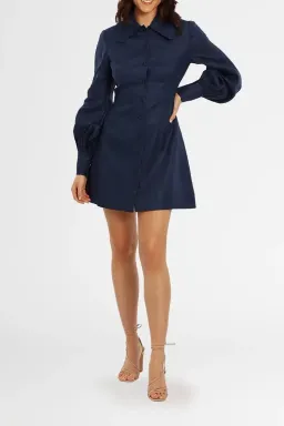 Leo Lin Luminous Mini Dress in Blue Size 10 for rent on The Volte - image 4