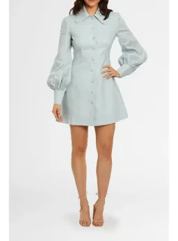 Leo Lin Luminous Mini Dress in Air Size AU 12 for rent on The Volte - image 1