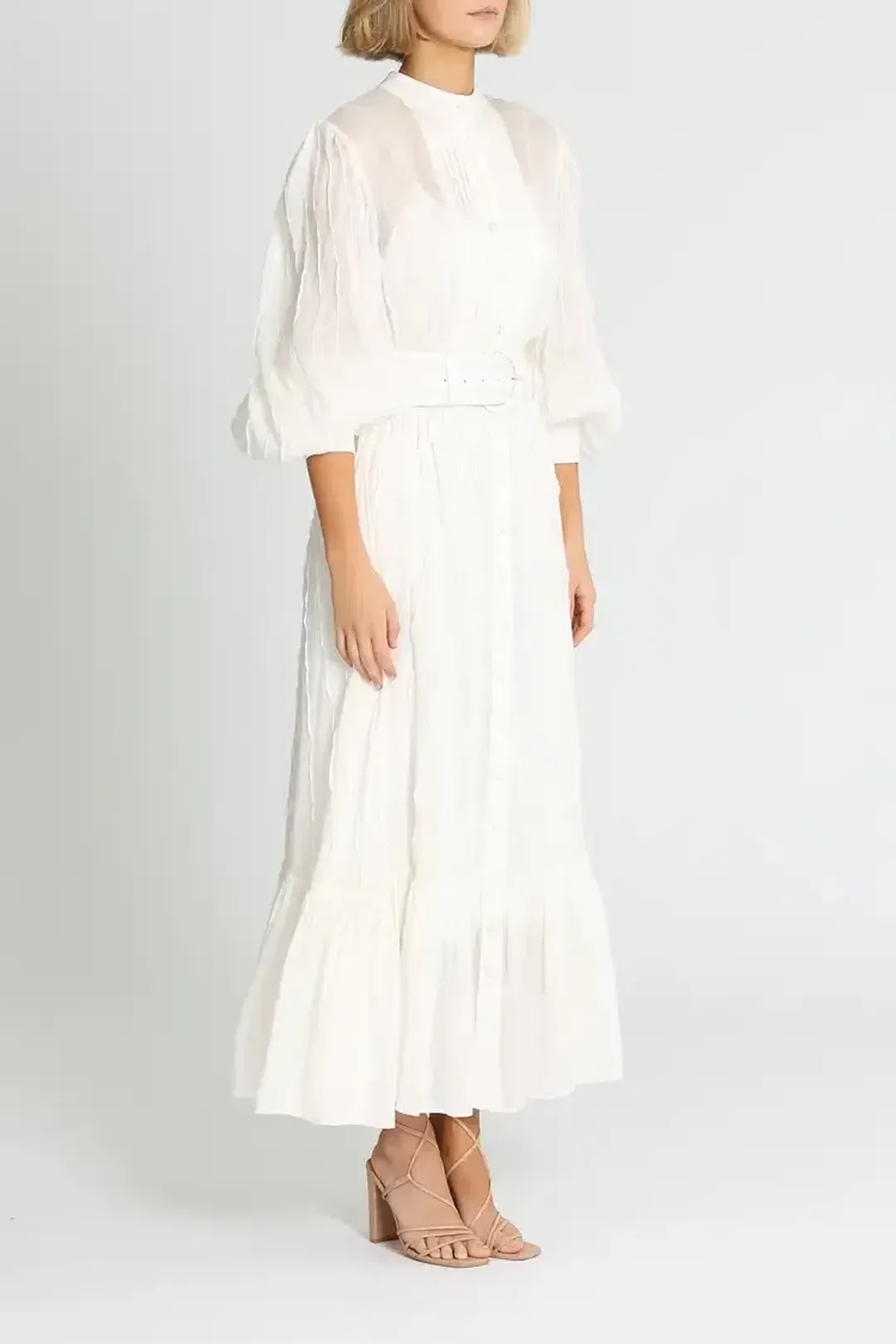 Leo Lin Cambridge Dress in White Size 12 for rent on The Volte - main image