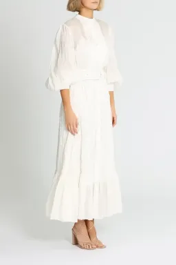 Leo Lin Cambridge Dress in White Size 12 for rent on The Volte - image 2