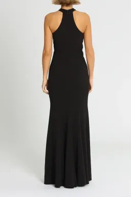 L'amour High Neck Scuba Crepe in Black Size 16 for rent on The Volte - image 3