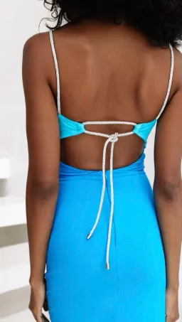 Eliya The Label Zora Dress Blue Size M / Size AU 10 for rent on The Volte - image 6