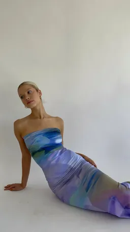 HNTR the Label Lotus Maxi Dress Size M/L  for rent on The Volte - image 1