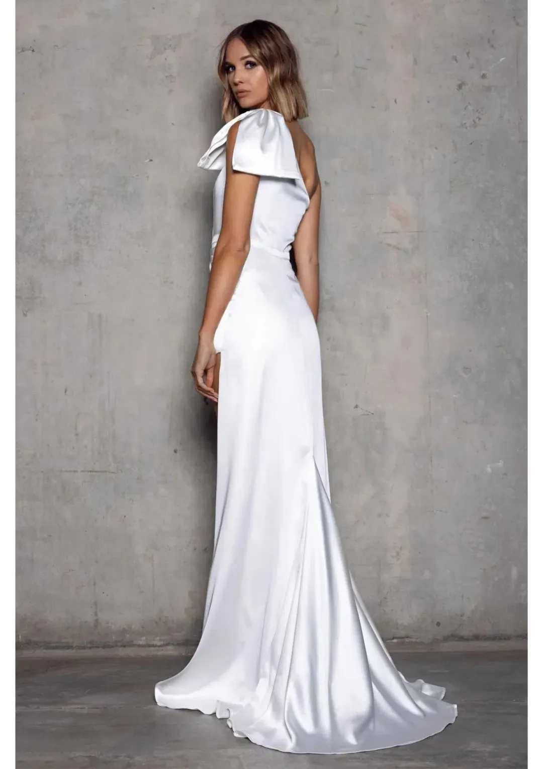 Elle Zeitoune Lola Gown White Size AU 14  for rent on The Volte - main image