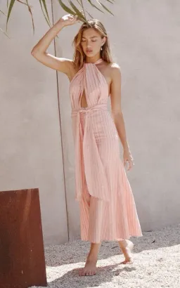 Significant Other Luna Maxi Dress Peach Size 12 for rent on The Volte - image 3