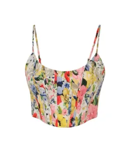 Zimmermann Alight Corset Top Multi Floral Size 0/ AU 8 for rent on The Volte - image 4