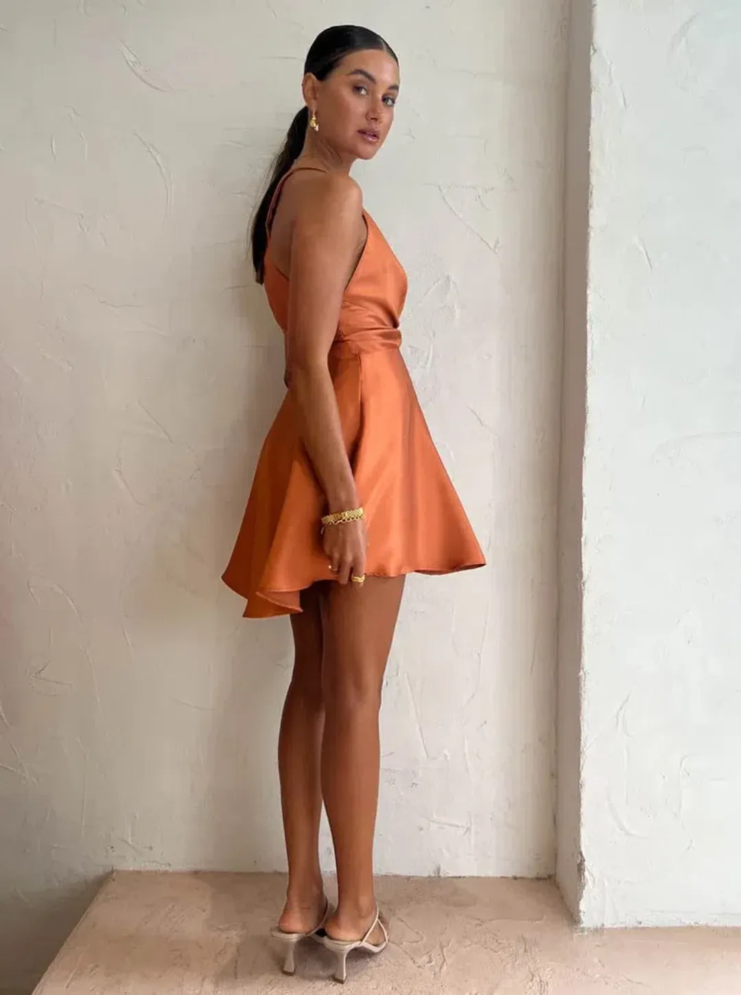 One Fell Swoop Emmeline Mini Dress In Sienna Size 6 for rent on The Volte - main image