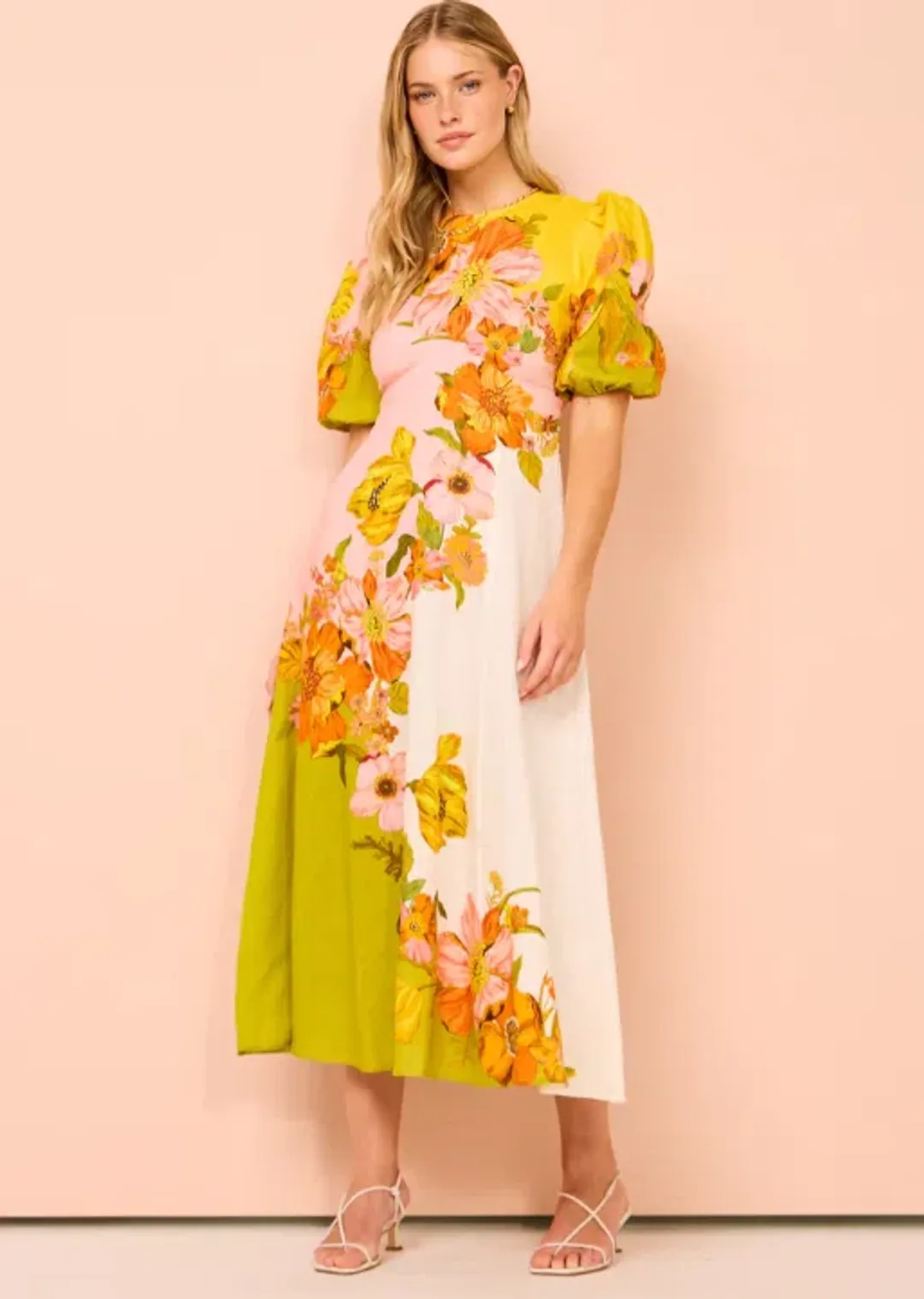 Alemais Silas Midi Dress Floral Size 14 for rent on The Volte - main image