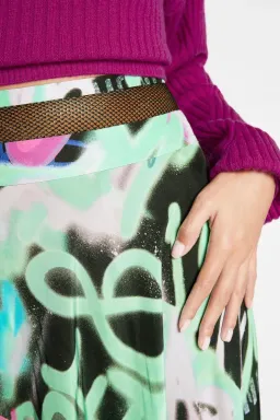 Sass and Bide Graffiti Speaks Maxi Skirt Multi Size 8 for rent on The Volte - image 6