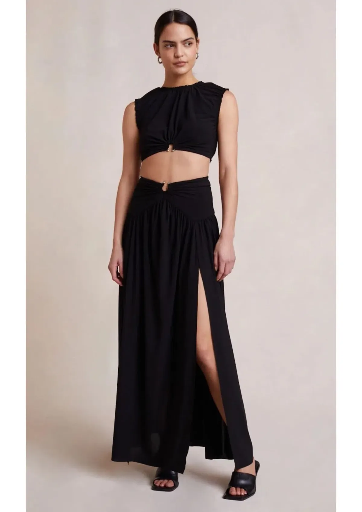 Bec & Bridge Minx Top and Skirt Set in Black Size 6/8 for rent on The Volte - main image