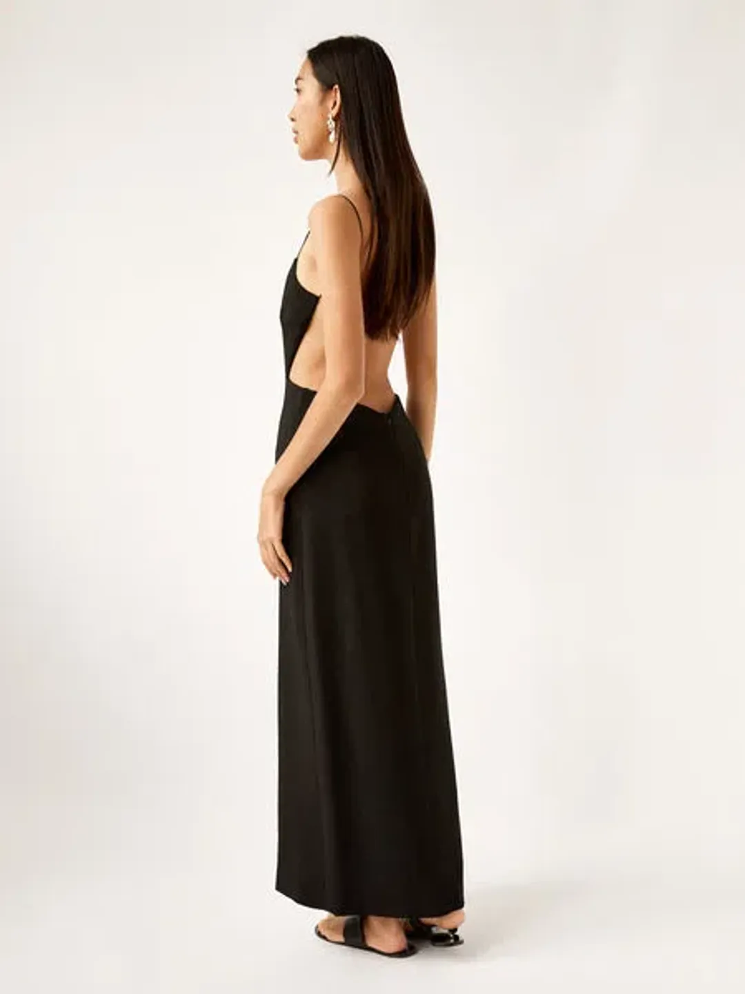 Christopher Esber Redux Backless Dress Black Size 12  for rent on The Volte - main image