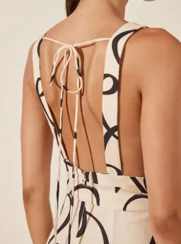 Shona Joy Cecelia Plunged Dress Print Size 8 for rent on The Volte - image 5