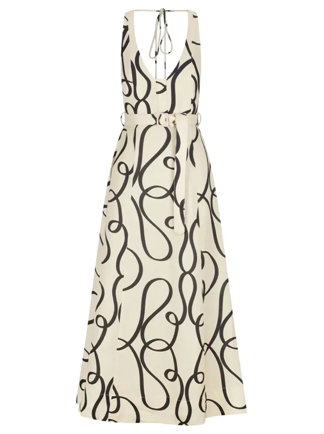Shona Joy Cecelia Plunged Dress Print Size 8 for rent on The Volte - main image