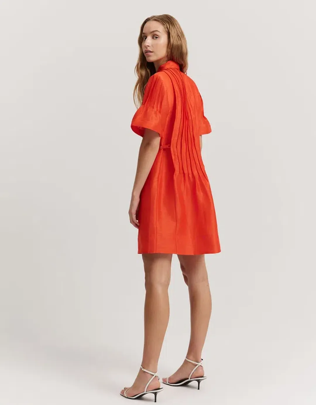 COUNTRY ROAD Pintuck Mini Dress sangria size 4 for rent on The Volte - main image